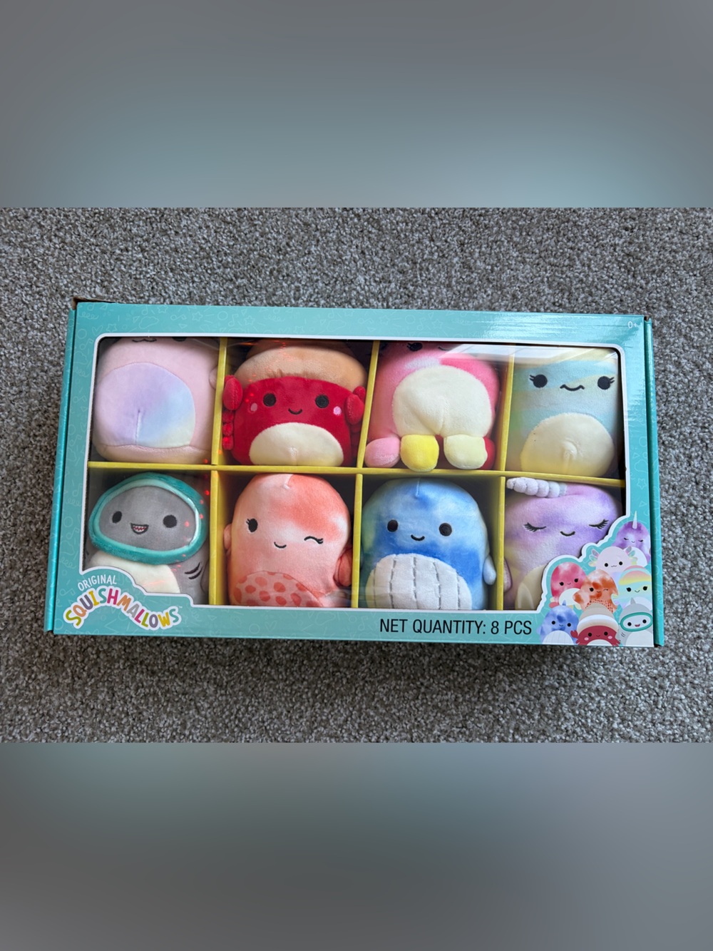 Original Squishmallows 8-Pack Mini Plush Toy Set - Multicolor